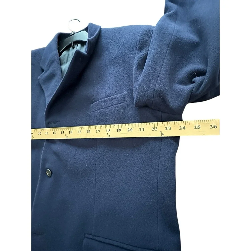 J. Crew Men's Vintage 44R Blue Wool‎ Cashmere Blend Single Breasted Blazer #RR-6